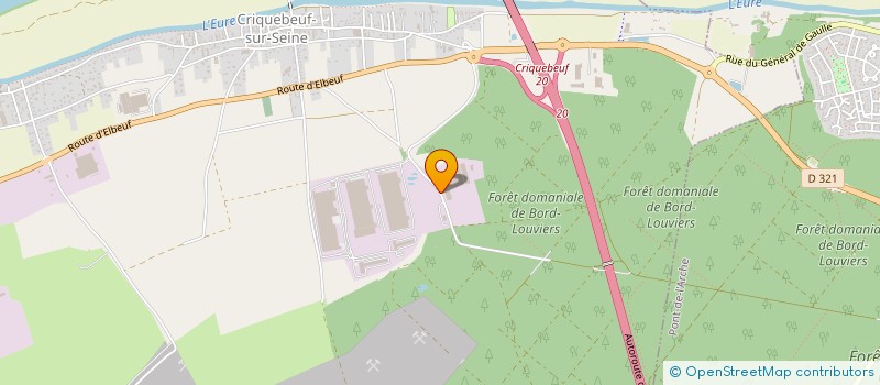 localisation de l'entreprise VAL MORIN 7071  CRIQUEBEUF-SUR-SEINE