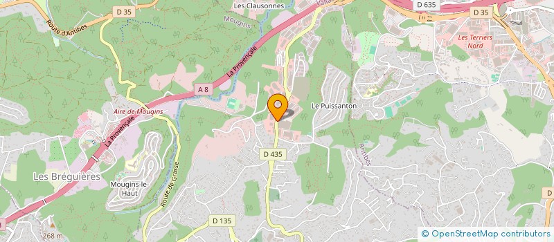 localisation de l'entreprise VAL MURS à VALLAURIS