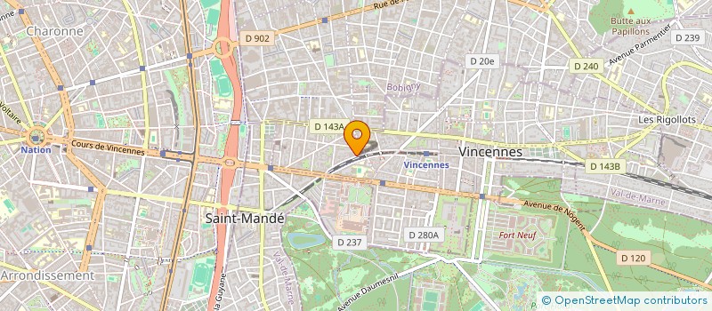 localisation de l'entreprise VAL'N CO à VINCENNES