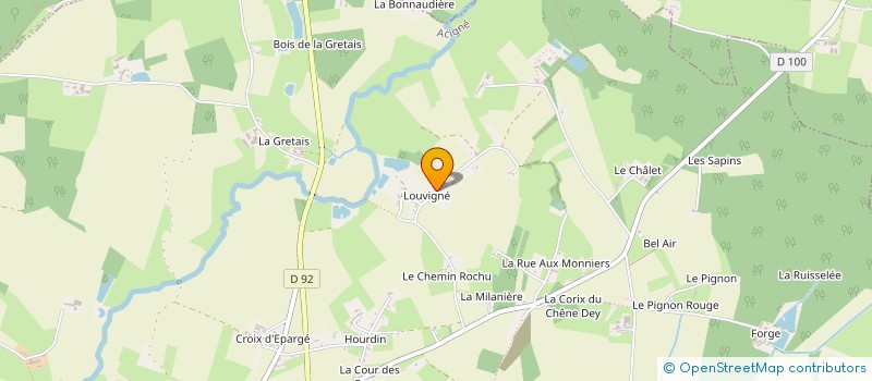 localisation de l'entreprise VAL NANTES 1 à ACIGNE