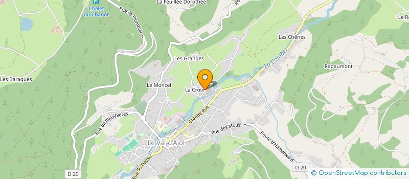 localisation de l'entreprise VAL NEIGE à LE VAL-D'AJOL