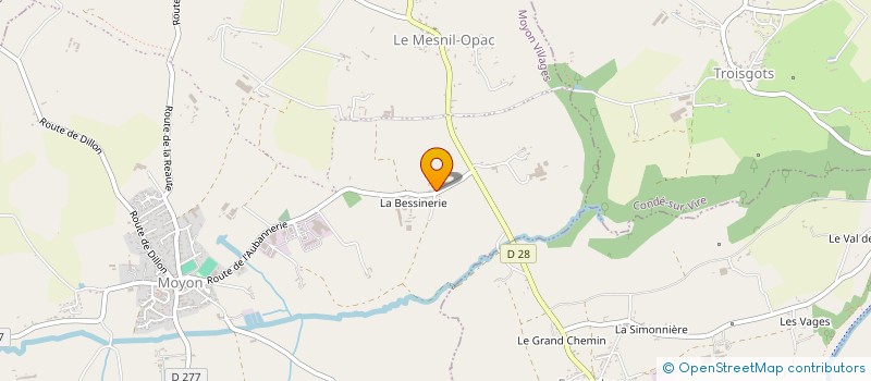 localisation de l'entreprise VAL'ORCHIDEE  MOYON VILLAGES