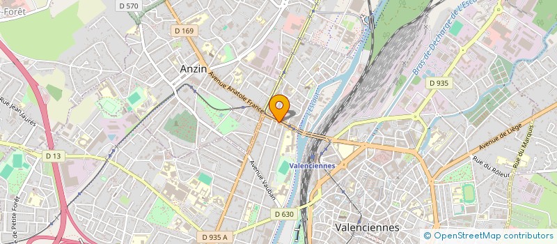 localisation de l'entreprise VAL PEINTURE à VALENCIENNES