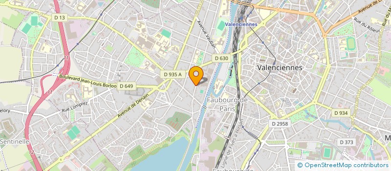 localisation de l'entreprise VAL'POLY-SONS  VALENCIENNES