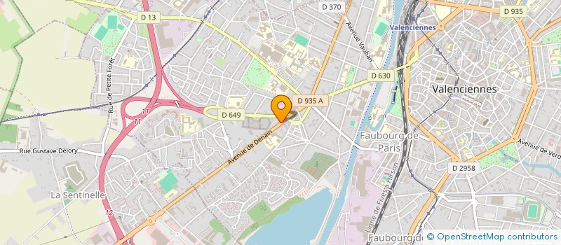 localisation de l'entreprise VAL PRESS  VALENCIENNES