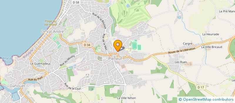 localisation de l'entreprise VAL RANY à PLENEUF-VAL-ANDRE