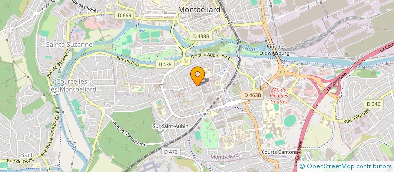 localisation de l'entreprise VAL REAL ESTATE à MONTBELIARD