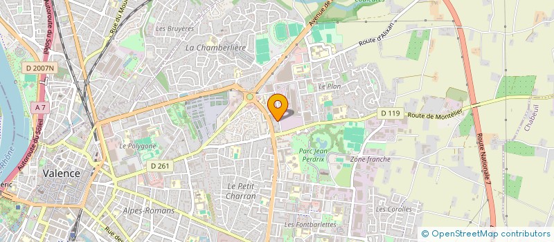 localisation de l'entreprise VAL RENOV  VALENCE