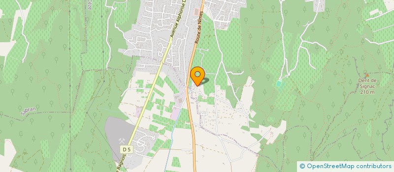 localisation de l'entreprise VAL'S  BAGNOLS-SUR-CEZE