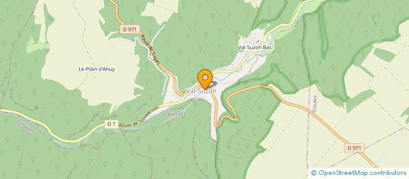 localisation de l'entreprise VAL SUZON  VAL-SUZON