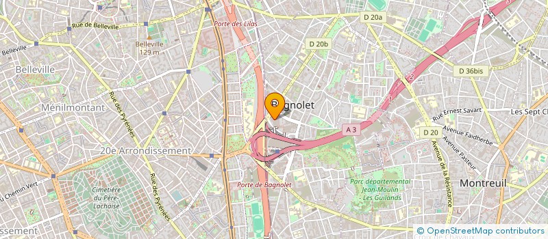 localisation de l'entreprise VAL THORENS  BAGNOLET