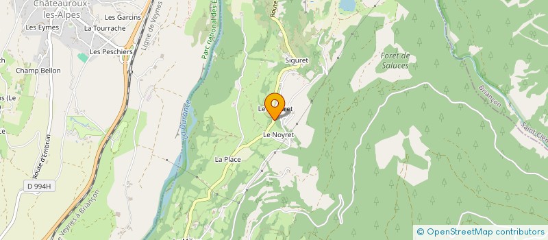 localisation de l'entreprise VAL TOUT VERDURE  SAINT ANDRE D'EMBRUN