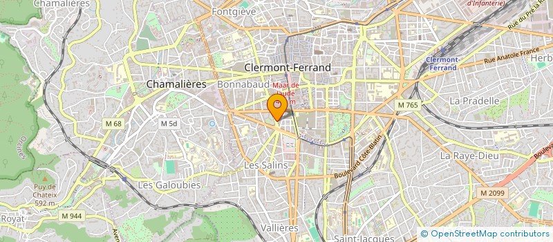 localisation de l'entreprise VAL TRANSPORTS  CLERMONT-FERRAND