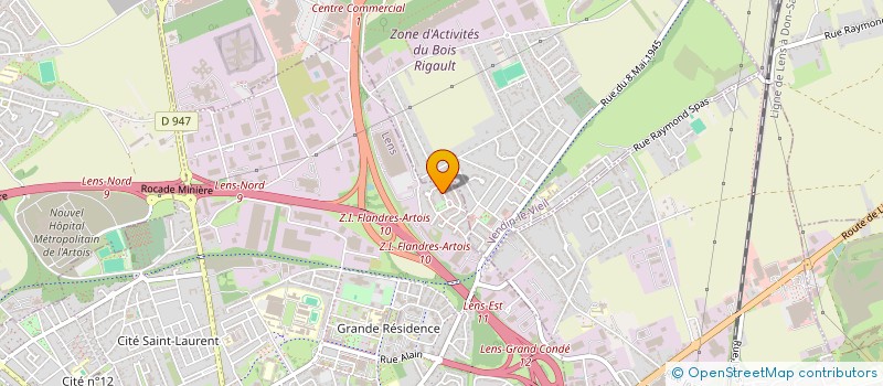 localisation de l'entreprise VALAC HOLDING  LENS