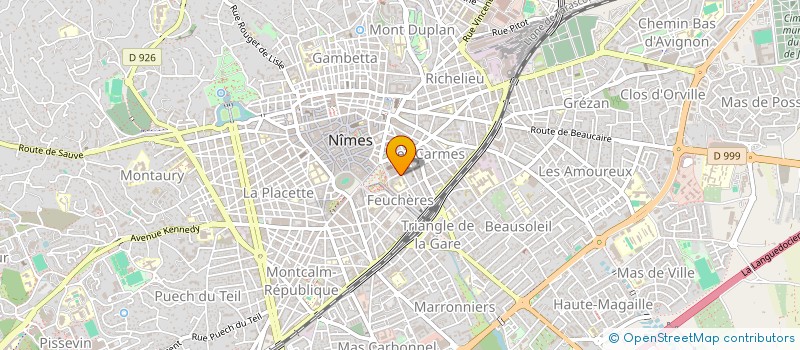 localisation de l'entreprise VALADE SARL  NIMES