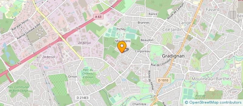 localisation de l'entreprise VALAGLANE à GRADIGNAN
