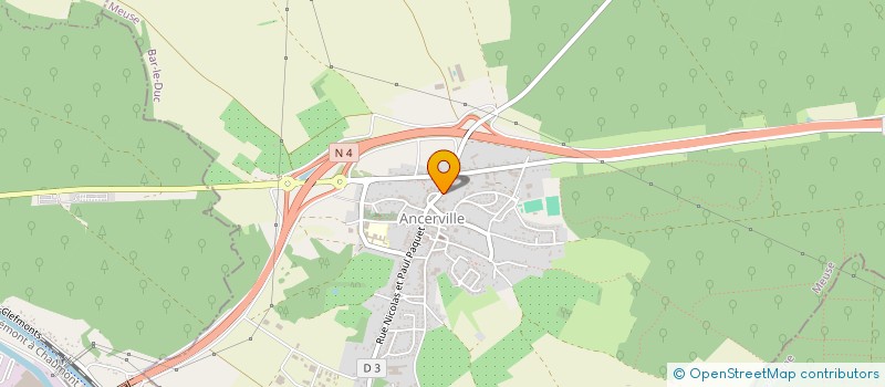 localisation de l'entreprise VALALEX à ANCERVILLE