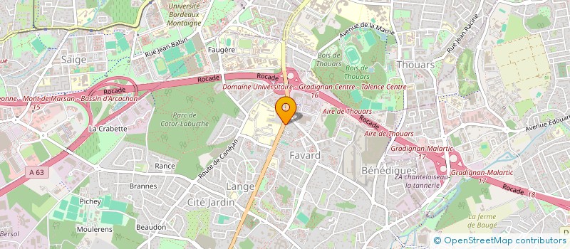 localisation de l'entreprise VALAMBERT à GRADIGNAN