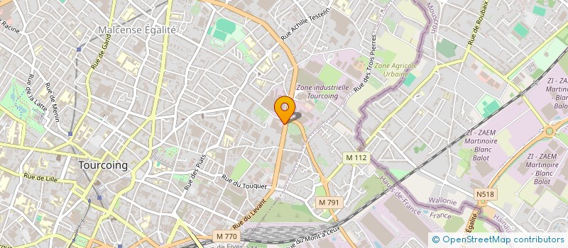 localisation de l'entreprise VALANCE à TOURCOING