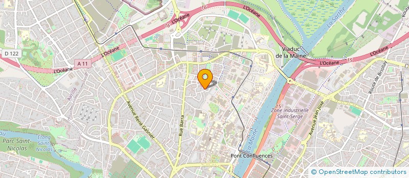 localisation de l'entreprise VALANE à ANGERS