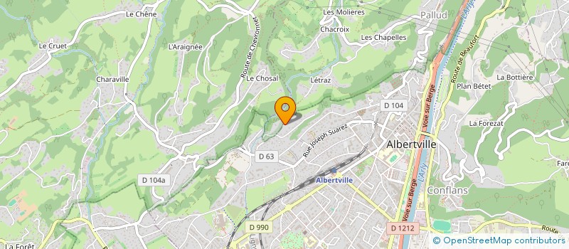 localisation de l'entreprise VALANGAN  ALBERTVILLE