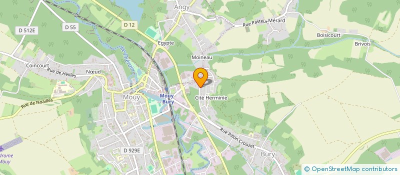 localisation de l'entreprise VALANGY à ANGY