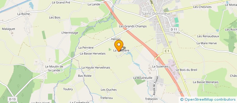 localisation de l'entreprise VALANMADRA  SAINT-DOMINEUC