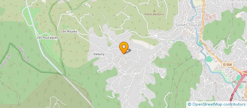 localisation de l'entreprise VALANOUS à SOLLIES-TOUCAS