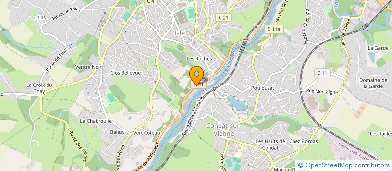 localisation de l'entreprise VALANT à ISLE