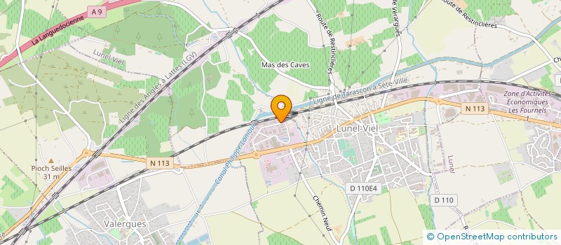 localisation de l'entreprise VALAT ELAGAGE à LUNEL-VIEL