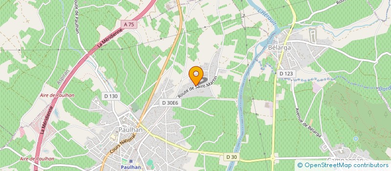 localisation de l'entreprise VALATE  PAULHAN