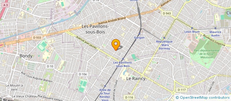 localisation de l'entreprise VALAU à LES PAVILLONS-SOUS-BOIS