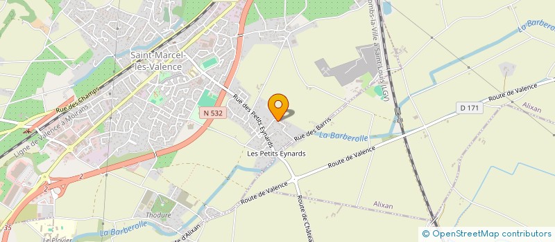 localisation de l'entreprise VALAUR CONSTRUCTIONS à SAINT-MARCEL-LES-VALENCE