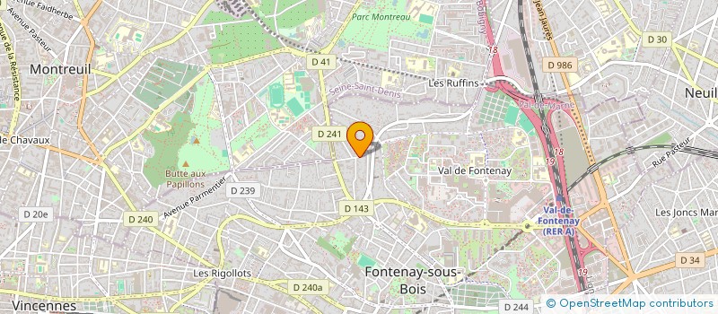 localisation de l'entreprise VALAURA à FONTENAY-SOUS-BOIS
