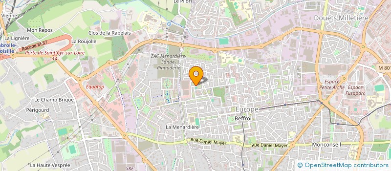 localisation de l'entreprise VALAURIANE  TOURS