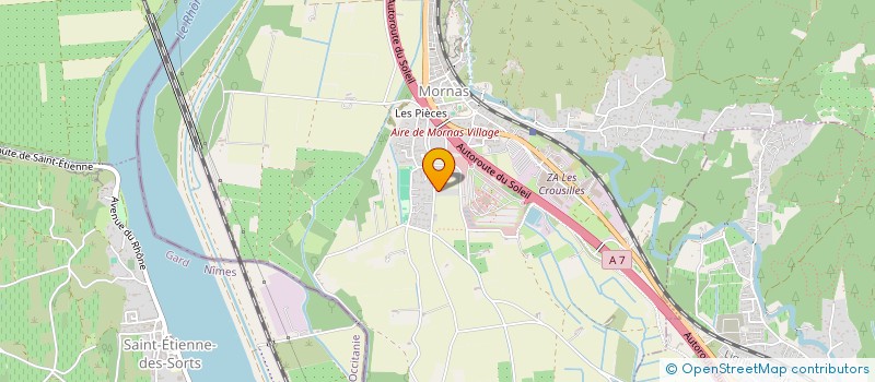 localisation de l'entreprise VALAURY  MORNAS