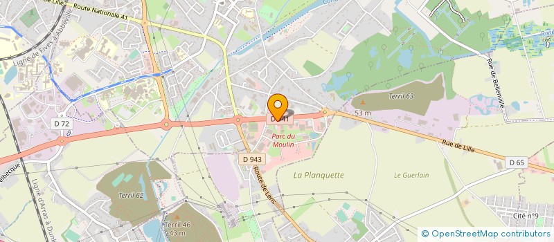 localisation de l'entreprise VALAUTO ARTOIS à BEUVRY