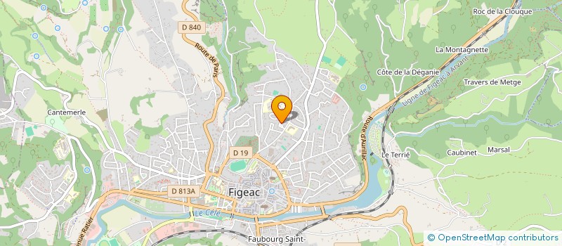 localisation de l'entreprise VALAYER ENTREPRISE  CARDAILLAC