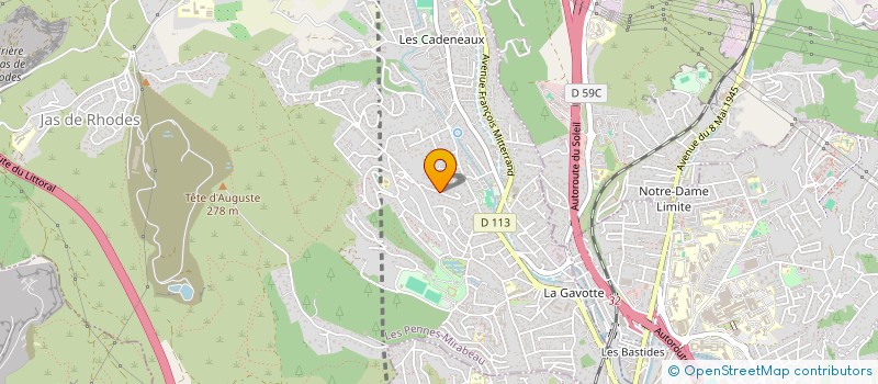 localisation de l'entreprise VALB IMMO 13 à LES PENNES-MIRABEAU
