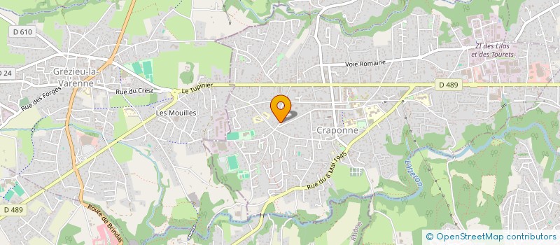 localisation de l'entreprise VALBAN  CRAPONNE