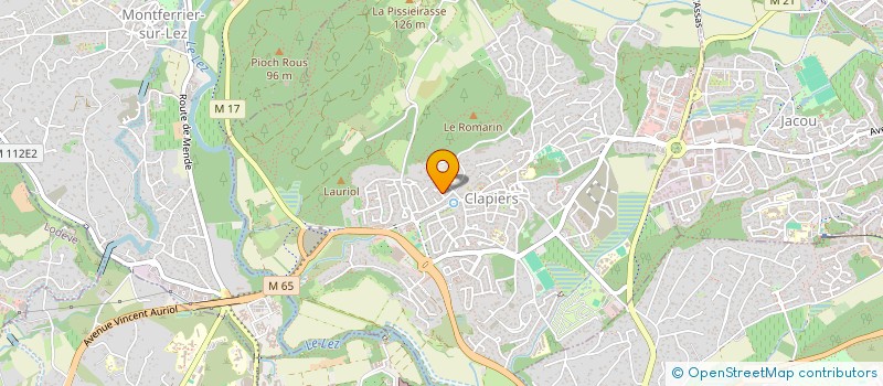 localisation de l'entreprise VALBAUME INTER à CLAPIERS