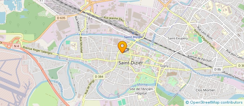 localisation de l'entreprise VALBEN à SAINT-DIZIER