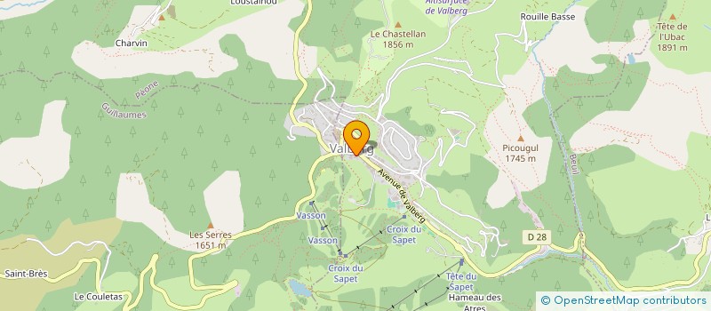 localisation de l'entreprise VALBERG SPORTING à PEONE