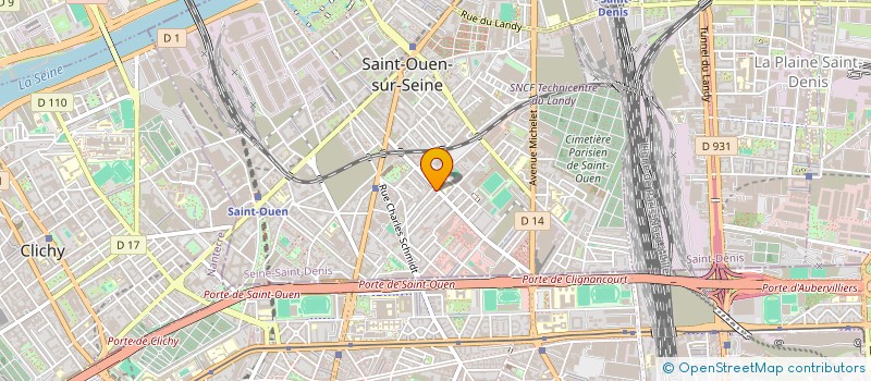localisation de l'entreprise VALBIN à SAINT-OUEN-SUR-SEINE