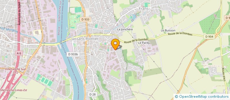 localisation de l'entreprise VALBIO à JASSANS-RIOTTIER