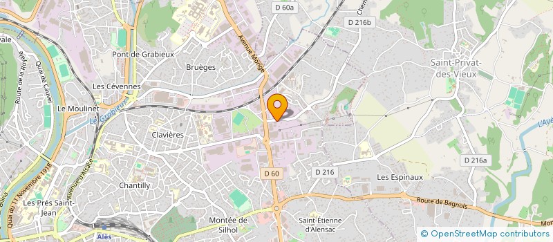localisation de l'entreprise VALBOM à ALES