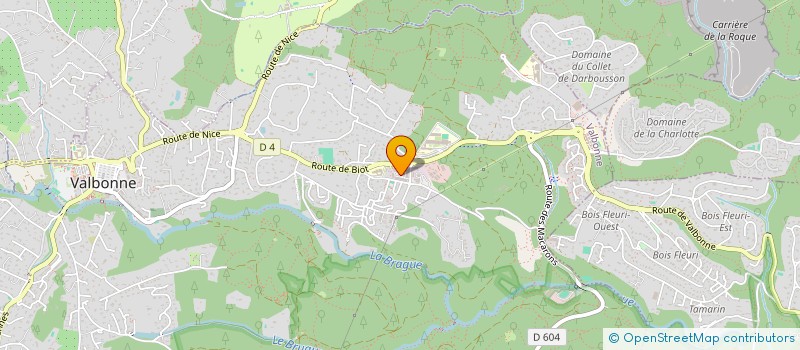 localisation de l'entreprise VALBONNE INVEST  VALBONNE