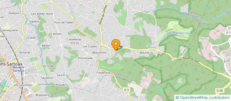 localisation de l'entreprise VALBONNE INVEST  PARIS