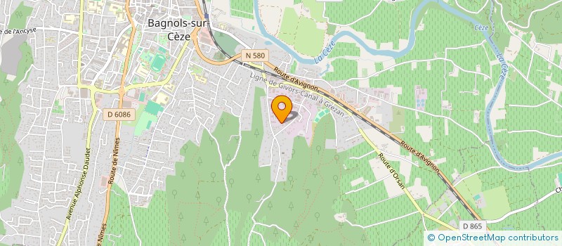 localisation de l'entreprise VALBONNE SERVICES à BAGNOLS-SUR-CEZE
