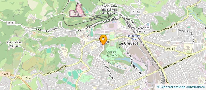 localisation de l'entreprise VALBOURG  LE CREUSOT